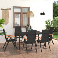 Thumbnail for 7-tlg. Garten-Essgruppe Schwarz und Braun