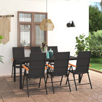 Thumbnail for 7-tlg. Garten-Essgruppe Schwarz und Braun