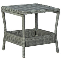 Thumbnail for 3-tlg. Garten-Lounge-Set mit Auflagen Poly Rattan Hellgrau