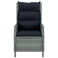 Thumbnail for 3-tlg. Garten-Lounge-Set mit Auflagen Poly Rattan Hellgrau