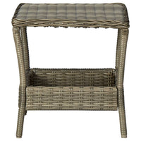 Thumbnail for 3-tlg. Garten-Lounge-Set mit Auflagen Poly Rattan Braun
