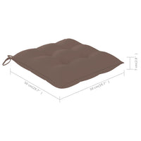 Thumbnail for Garten-Essstühle mit Kissen 2 Stk. Massivholz Akazie