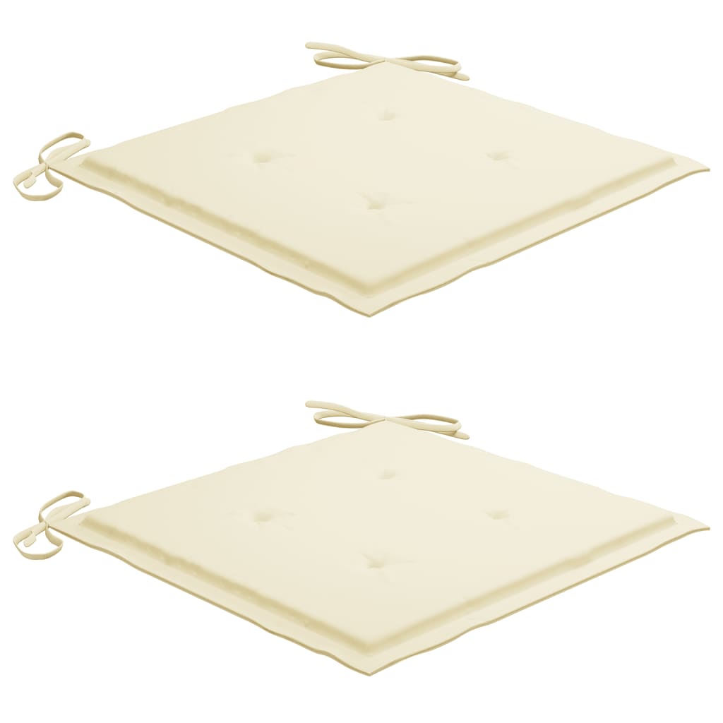 Gartenstühle mit Teetisch und Kissen Akazie Massivholz