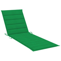 Thumbnail for Sonnenliege mit Tisch und Auflage Akazie Massivholz