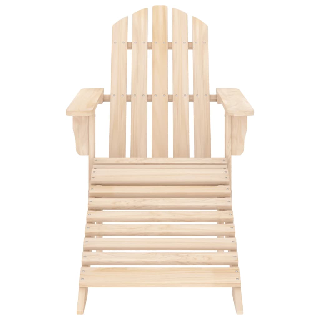 Adirondack-Gartenstuhl mit Fußstütze Massivholz Tanne