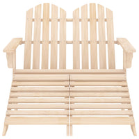 Thumbnail for 2-Sitzer Adirondack-Gartenbank mit Fußstütze Tannenholz