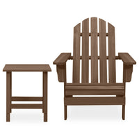 Thumbnail for Adirondack-Gartenstuhl mit Tisch Massivholz Tanne Braun