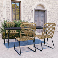 Thumbnail for 5-tlg. Garten-Essgruppe Poly Rattan und Glas