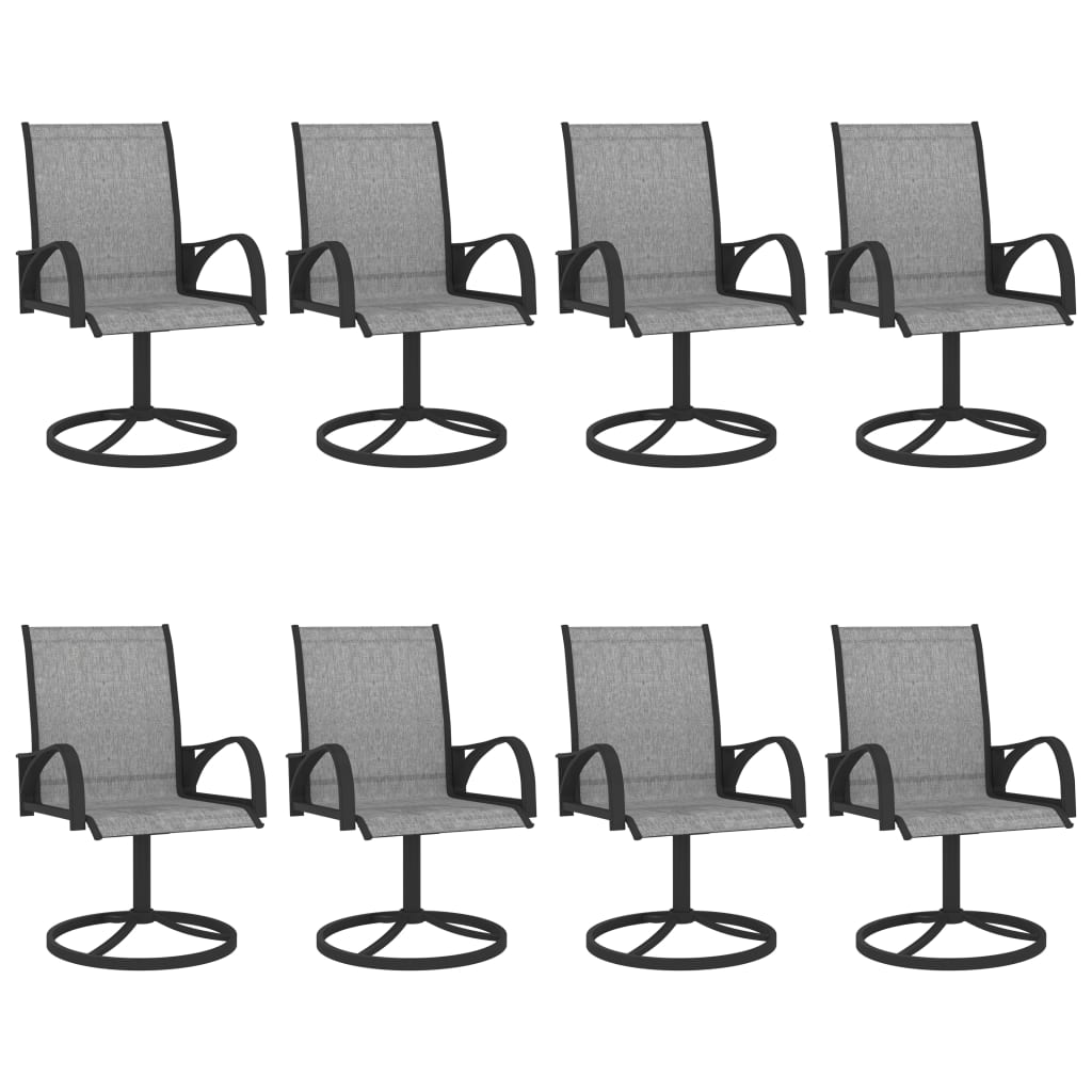 9-tlg. Garten-Essgruppe Textilene und Stahl