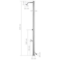 Thumbnail for Gartendusche 215 cm Edelstahl