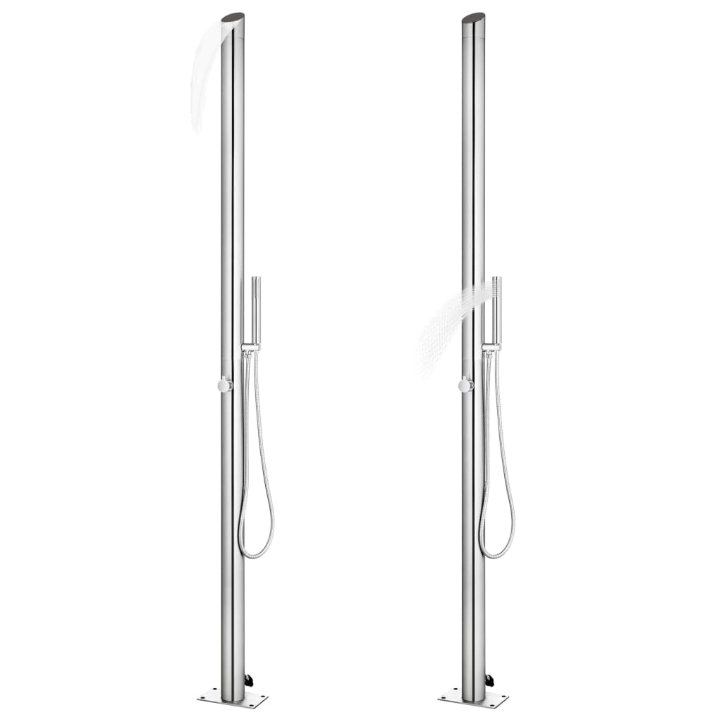 Gartendusche 220 cm Edelstahl
