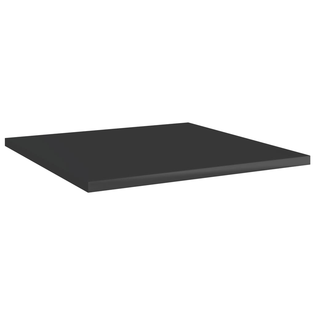 Bücherregal-Bretter 8 Stk. Hochglanz-Schwarz 40x40x1,5 cm