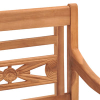 Thumbnail for Batavia-Stühle 2 Stk. mit Dunkelgrauen Kissen Massivholz Teak