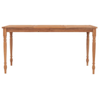 Thumbnail for Batavia-Tisch 150x90x75 cm Teak Massivholz