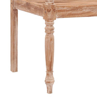 Thumbnail for Batavia-Bank 120 cm Teak Massivholz Getüncht