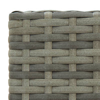 Thumbnail for 3-tlg. Garten-Bar-Set mit Armlehnen Poly Rattan Grau