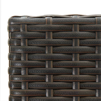 Thumbnail for 7-tlg. Garten-Bar-Set mit Armlehnen Poly Rattan Braun