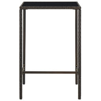 Thumbnail for 5-tlg. Gartenbar-Set Poly Rattan Braun