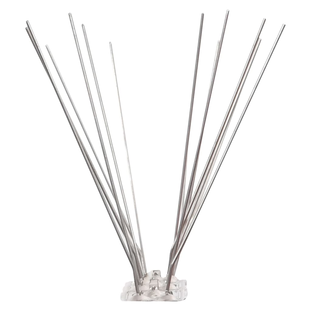 20-tlg. Vogelabwehr-Spikes-Set 10 m Edelstahl 4-reihig