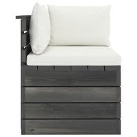 Thumbnail for Garten-Paletten-Ecksofa mit Kissen Kiefernholz