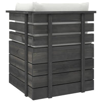 Thumbnail for Garten-Paletten-Ecksofa mit Kissen Kiefernholz