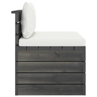 Thumbnail for Garten-Paletten-Mittelsofa mit Kissen Kiefernholz