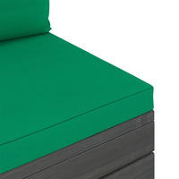 Thumbnail for Garten-Paletten-Mittelsofa mit Kissen Kiefernholz