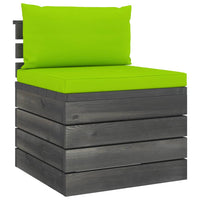 Thumbnail for Garten-Paletten-Mittelsofa mit Kissen Kiefernholz