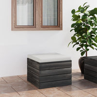 Thumbnail for Garten-Paletten-Hocker mit Sitzkissen Kiefernholz