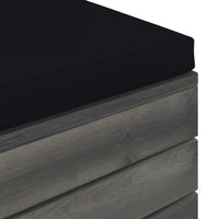 Thumbnail for Garten-Paletten-Hocker mit Sitzkissen Kiefernholz