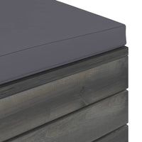 Thumbnail for Garten-Paletten-Hocker 2 Stk. mit Kissen Kiefer Massivholz