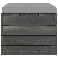 Thumbnail for Garten-Paletten-Hocker 2 Stk. mit Kissen Kiefer Massivholz