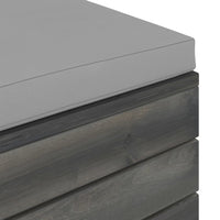 Thumbnail for Garten-Paletten-Hocker 2 Stk. mit Kissen Kiefer Massivholz