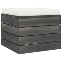 Thumbnail for Garten-Paletten-Hocker 2 Stk. mit Kissen Kiefer Massivholz