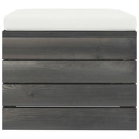 Thumbnail for Garten-Paletten-Hocker 2 Stk. mit Kissen Kiefer Massivholz