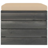 Thumbnail for Garten-Paletten-Hocker 2 Stk. mit Kissen Kiefer Massivholz