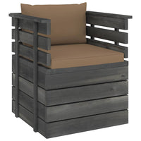 Thumbnail for Gartensessel mit Kissen Kiefernholz