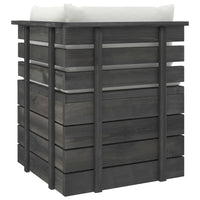 Thumbnail for Garten-Palettensofa 2-Sitzer mit Kissen Kiefer Massivholz