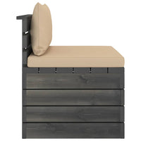 Thumbnail for Garten-Palettensofa 4-Sitzer mit Kissen Kiefer Massivholz