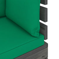 Thumbnail for Garten-Palettensofa 4-Sitzer mit Kissen Kiefer Massivholz