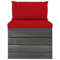 Thumbnail for Garten-Palettensofa 4-Sitzer mit Kissen Kiefer Massivholz