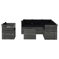 Thumbnail for 7-tlg. Garten-Sofagarnitur aus Paletten mit Kissen Kiefernholz
