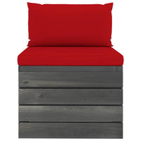 Thumbnail for 7-tlg. Garten-Sofagarnitur aus Paletten mit Kissen Kiefernholz