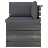 Thumbnail for 9-tlg. Garten-Sofagarnitur aus Paletten mit Kissen Kiefernholz