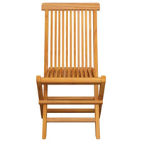 Thumbnail for Gartenstühle mit Grünen Kissen 4 Stk. Teak Massivholz
