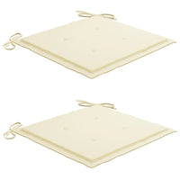 Thumbnail for Gartenstühle 2 Stk. mit Kissen Massivholz Teak