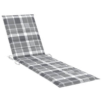 Thumbnail for Sonnenliege mit Tisch und Auflage Massivholz Teak