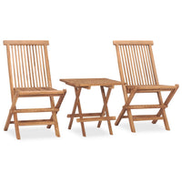 Thumbnail for 3-tlg. Garten-Essgruppe mit Kissen Klappbar Massivholz Teak