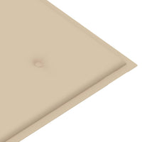 Thumbnail for Stapelbare Gartenbank mit Auflage 128,5 cm Massivholz Teak