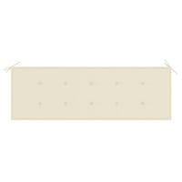 Thumbnail for Stapelbare Gartenbank mit Auflage 159 cm Massivholz Teak